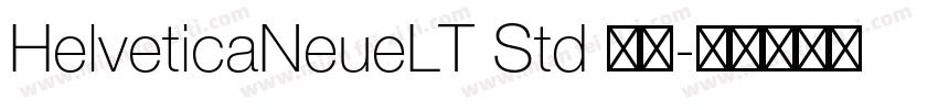 HelveticaNeueLT Std 常规字体转换